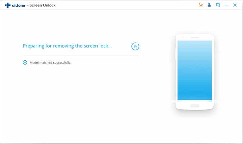 dr.fone – Screen Unlock Android – preparing screen lock removal 