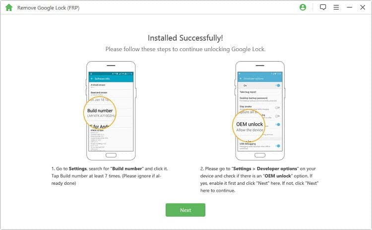 iMyFone LockWiper Android – OEM unlock instructions 