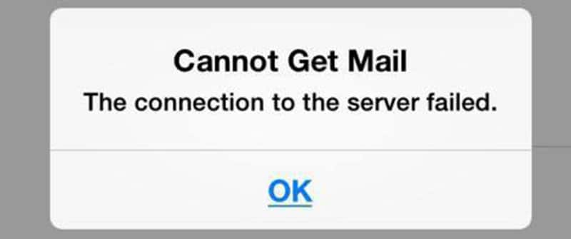 iPhone 'Cannot Get Mail The Connection To The Server Failed'