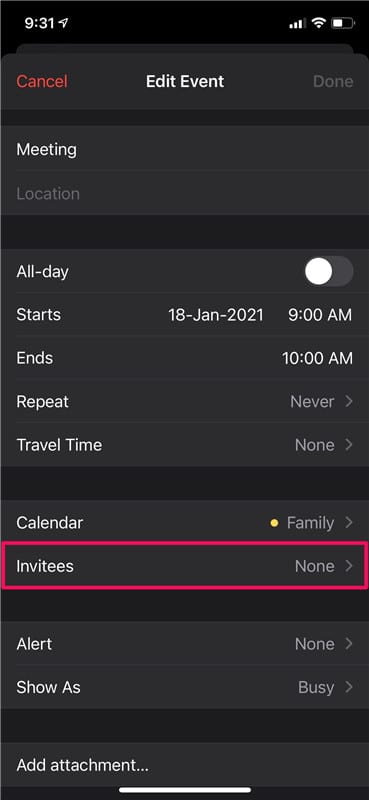How to Share Your Calendars on iPhone & iPad